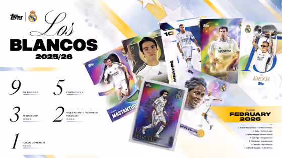 2025/26 Topps Real Madrid Los Blancos Hobby Box view 2