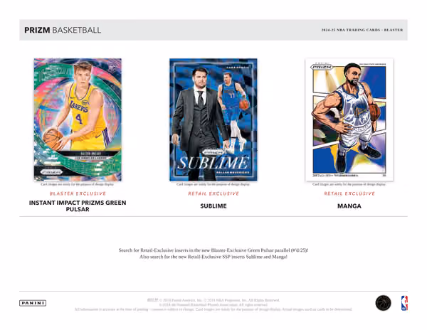 2024/25 Panini Prizm Basketball NBA Blaster Box view 4