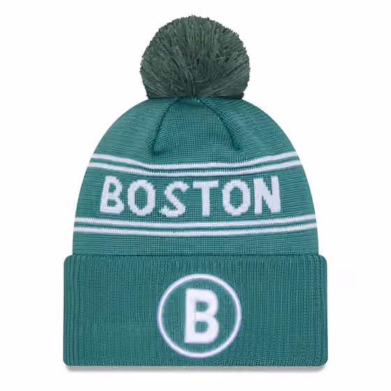 Boston Red Sox Authentic City Connect New Era MLB Knit Hat Green product photo