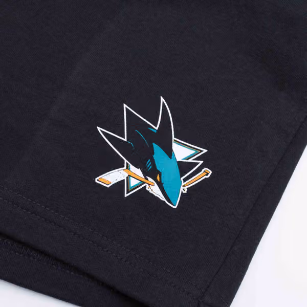 San Jose Sharks Essentials Fanatics NHL Sweat Shorts Black view 4