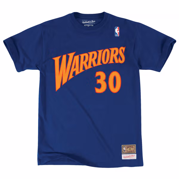 Stephen Curry #30 Golden State Warriors Classic NBA T-Shirt Navy view 1