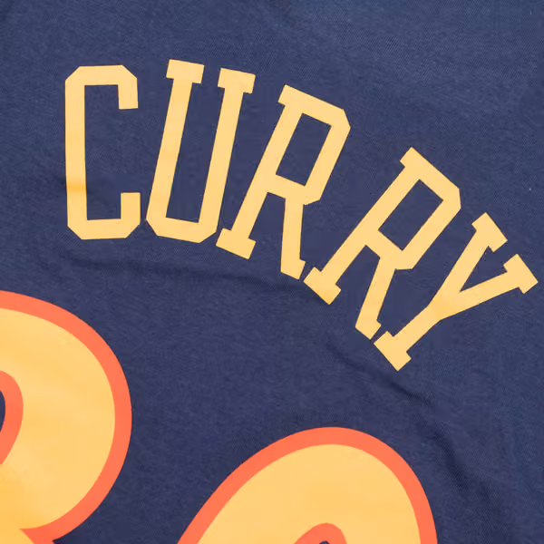 Stephen Curry #30 Golden State Warriors Classic NBA T-Shirt Navy view 3