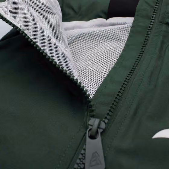 Athletics MLB Quarter Zip Windbreaker Jacket Green view 4