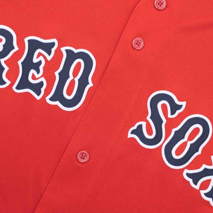 Boston Red Sox Replica MLB Alternate Jersey Red view 3