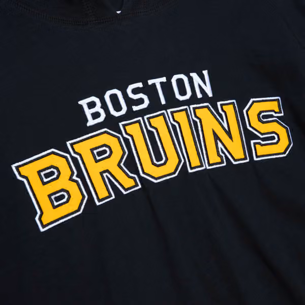 Boston Bruins Legendary Slub Mitchell & Ness NHL Long Sleeve Hoodie view 3