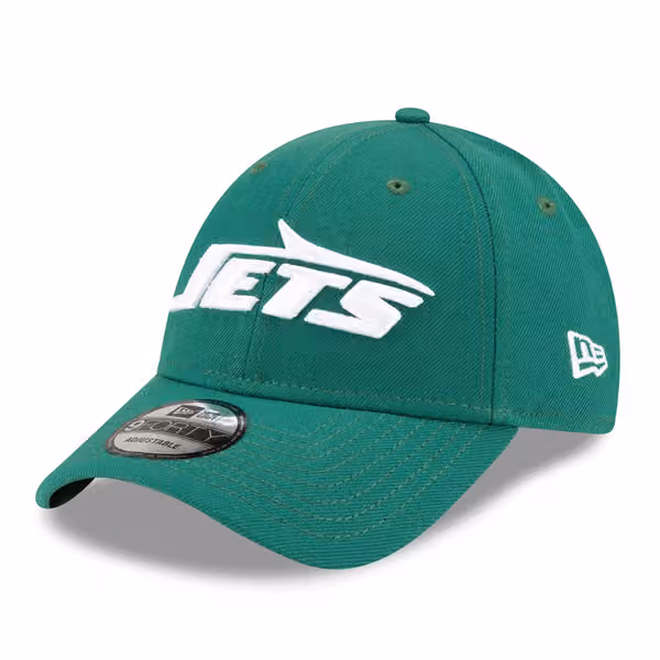 New York Jets First Down New Era 9FORTY Adjustable NFL Cap Green product photo