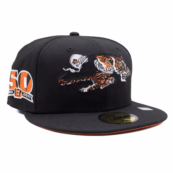 Cincinnati Bengals Throwback 50th Anniversary New Era 59FIFTY NFL Cap Black product photo