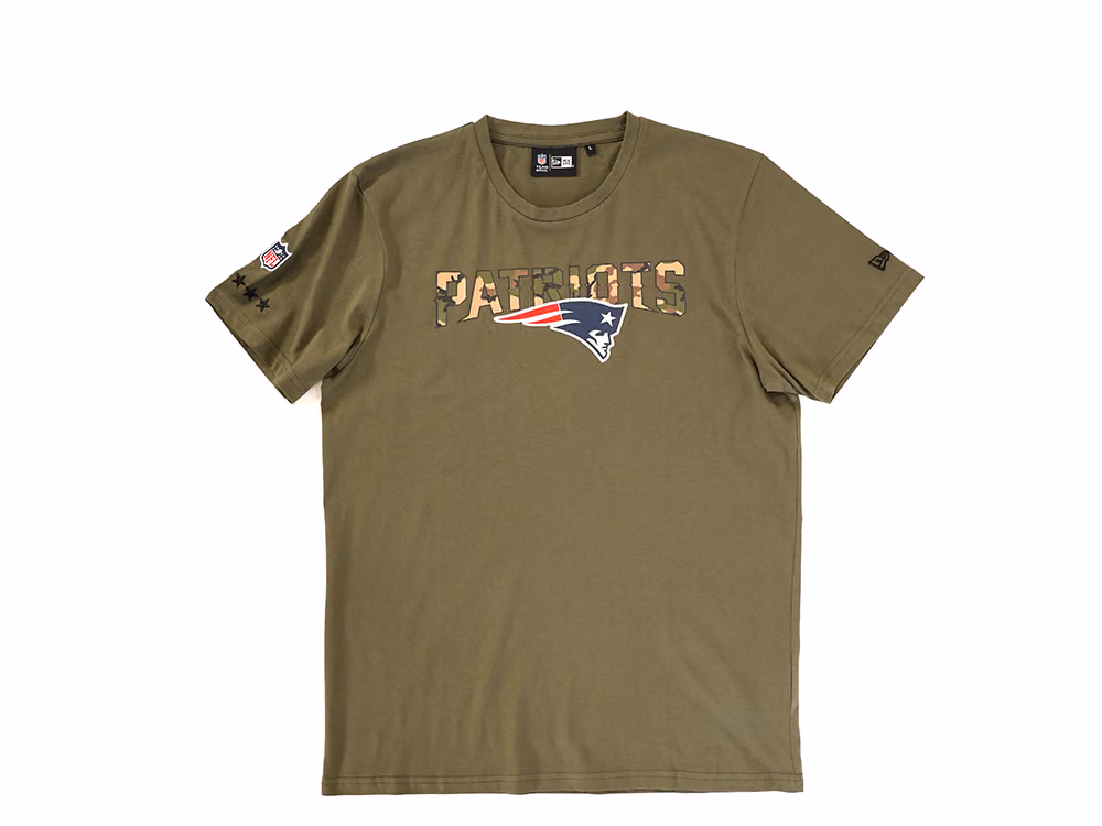 New Era New England Patriots Camo NFL T-Shirt front