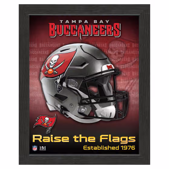 Tampa Bay Buccaneers NFL Team Helmet Framed Photo view 1