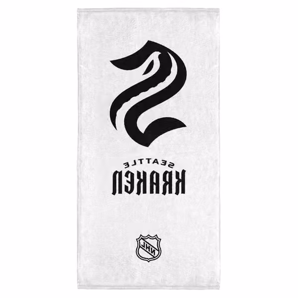 Seattle Kraken NHL Classic Bath Towel Black view 2
