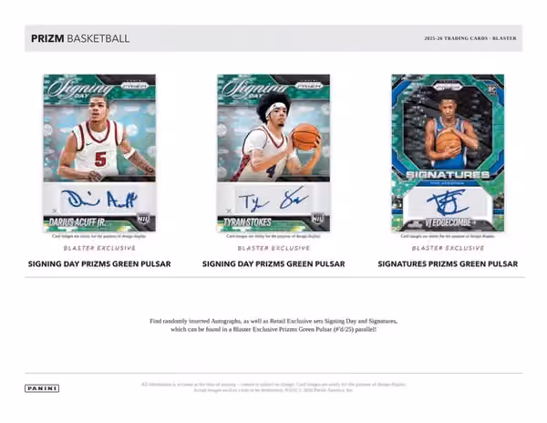 2025/26 Panini Prizm Basketball Mega Box view 4