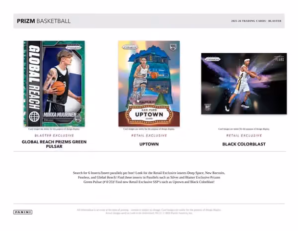 2025/26 Panini Prizm Basketball Mega Box view 2