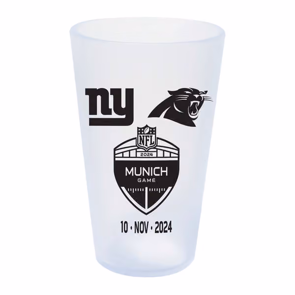 2024 NFL Munich Game Giants vs. Panthers Silicone Pint Glass view 1