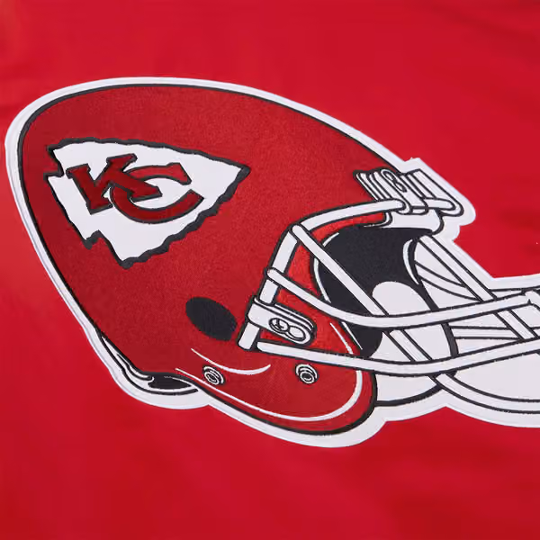 Kansas City Chiefs Throw it Back Heavyweight Satin NFL Jacket Red view 7