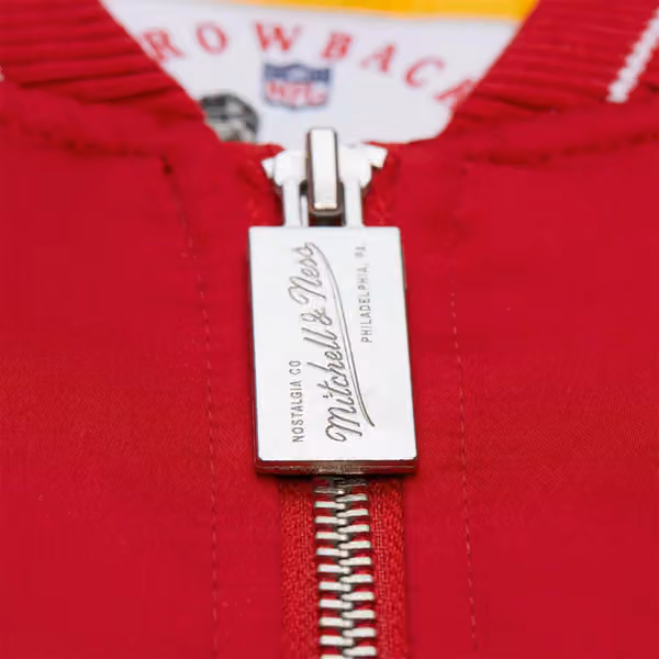 Kansas City Chiefs Throw it Back Heavyweight Satin NFL Jacket Red view 4