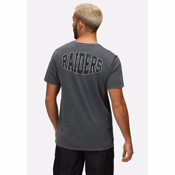 Las Vegas Raiders Recovered College Washed NFL T-Shirt view 5