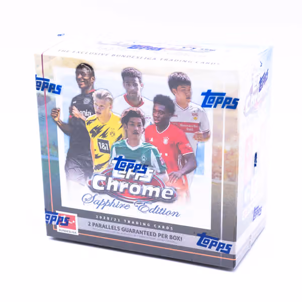 2020/21 Topps Chrome Sapphire Bundesliga Soccer Hobby Box view 2