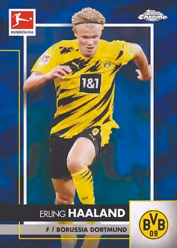2020/21 Topps Chrome Sapphire Bundesliga Soccer Hobby Box view 3