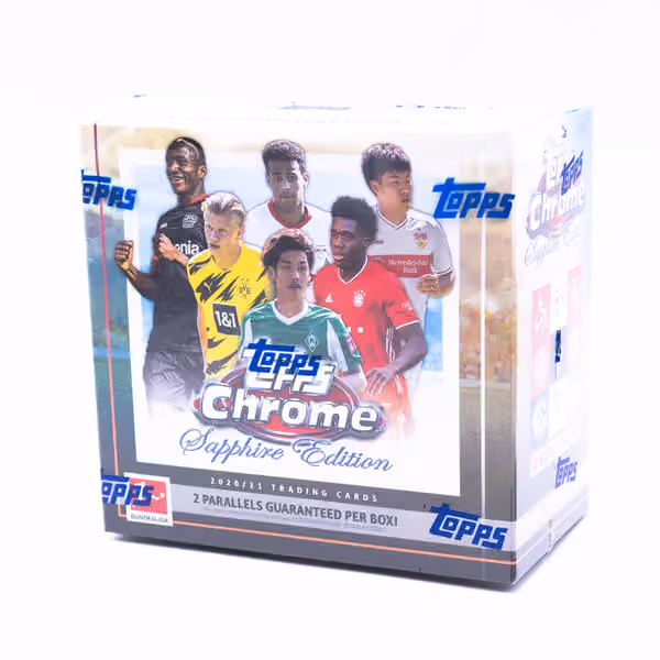 2020/21 Topps Chrome Sapphire Bundesliga Soccer Hobby Box view 1