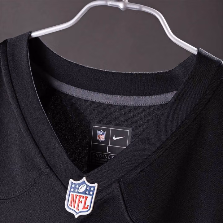 Jayden Daniels #5 Washington Commanders 2026 Game NFL Jersey Alternate Black view 7