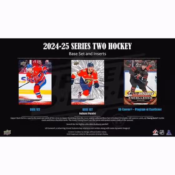 2024/25 Upper Deck Series 2 Hockey NHL Blaster Box view 2
