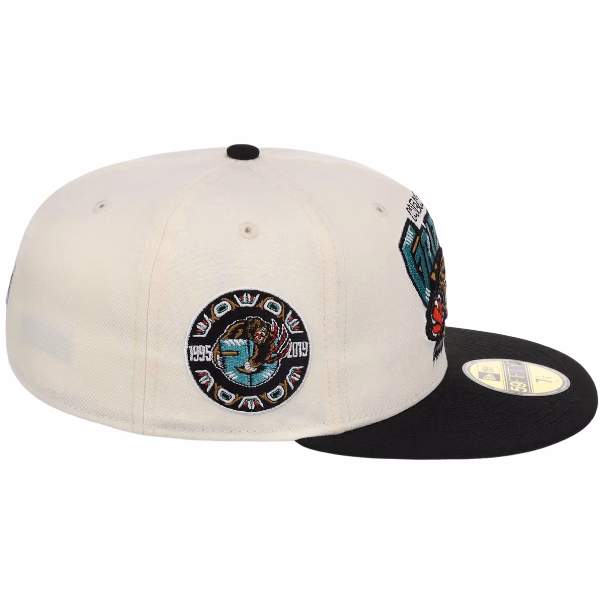 Memphis Grizzlies NBA Chrome OTC New Era 59FIFTY (Chrome/Black) detail view