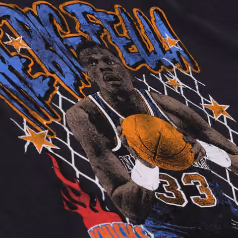 Patrick Ewing New York Knicks Best In Class Muscle Tank Top Black view 3