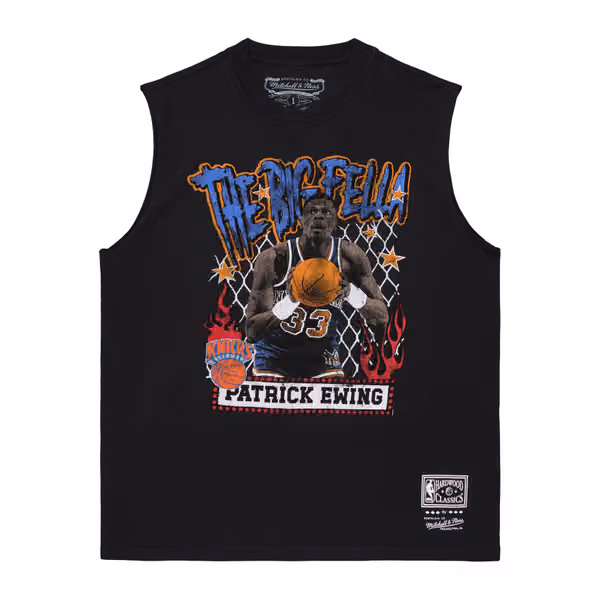 Patrick Ewing New York Knicks Best In Class Muscle Tank Top Black view 1