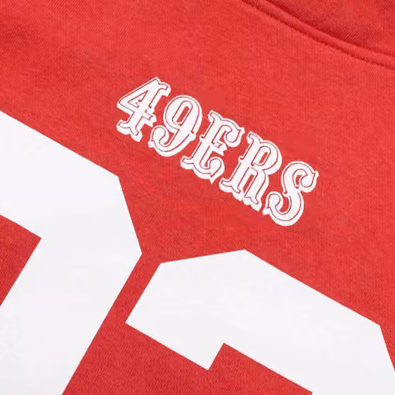 Christian McCaffrey #23 San Francisco 49ers Player NFL Hoodie Red view 5