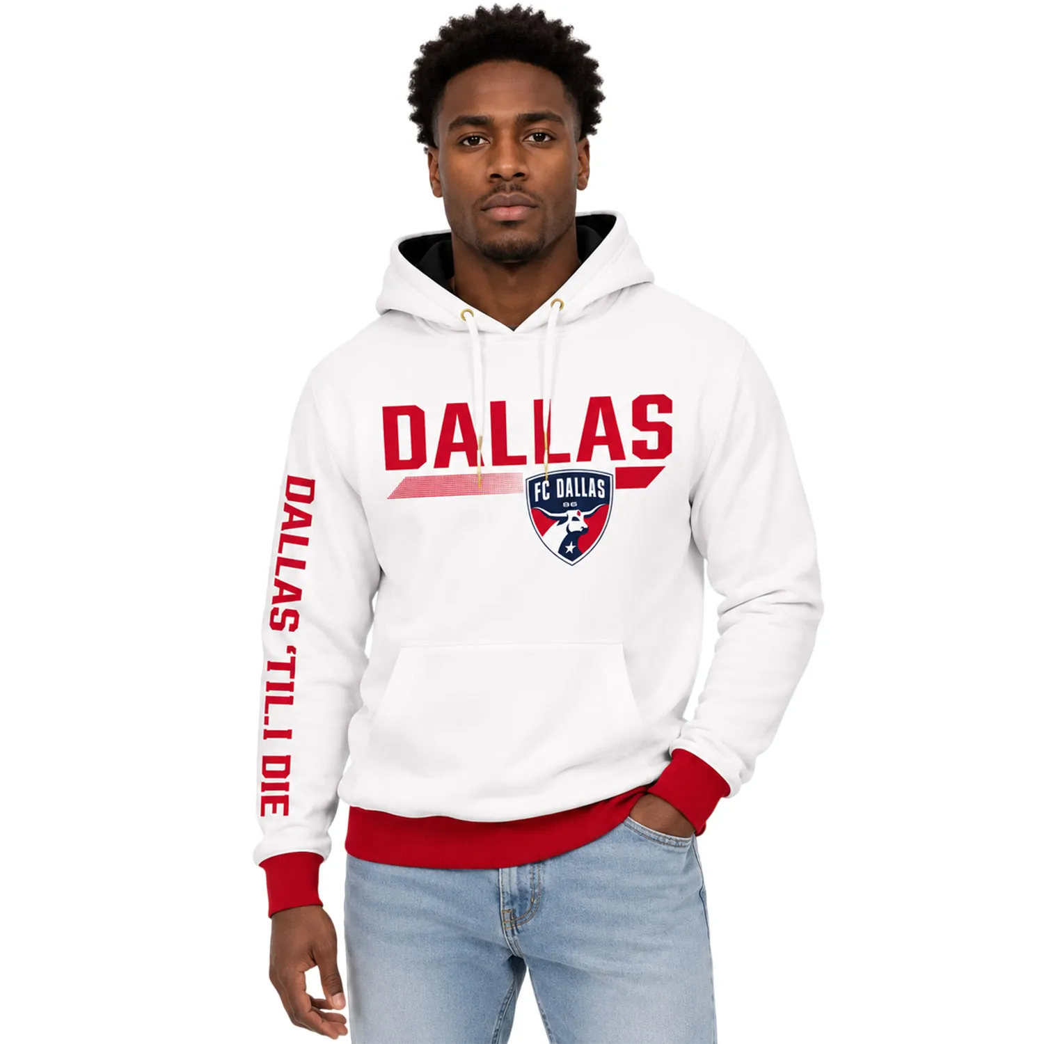 FC Dallas White Hoodie Personalized Gift for Fan