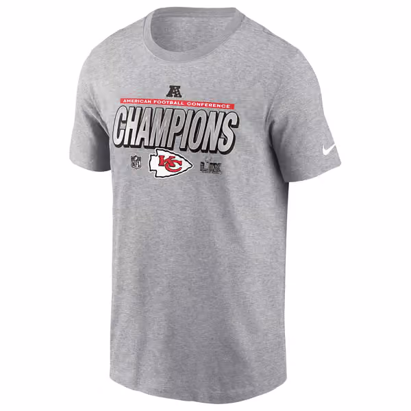 Kansas City Chiefs 2024-25 AFC Champions Locker Room Nike NFL T-Shirt view 1