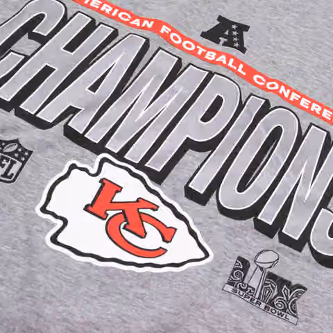 Kansas City Chiefs 2024-25 AFC Champions Locker Room Nike NFL T-Shirt view 3