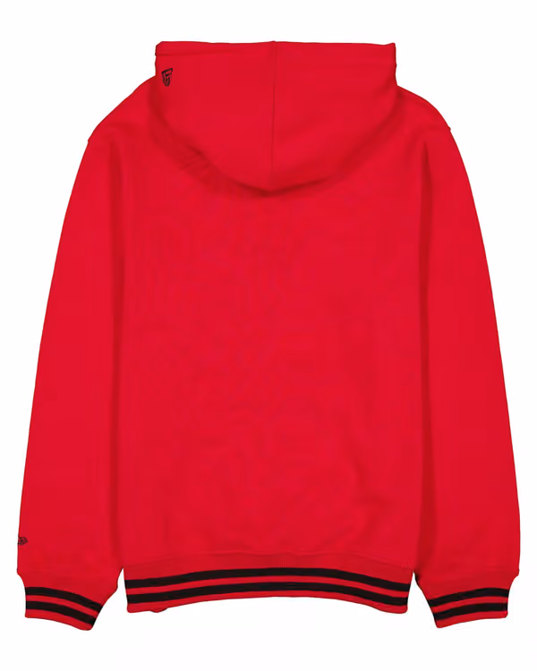 San Francisco 49ers Felt Logo Throwback NFL Hoodie Red view 2