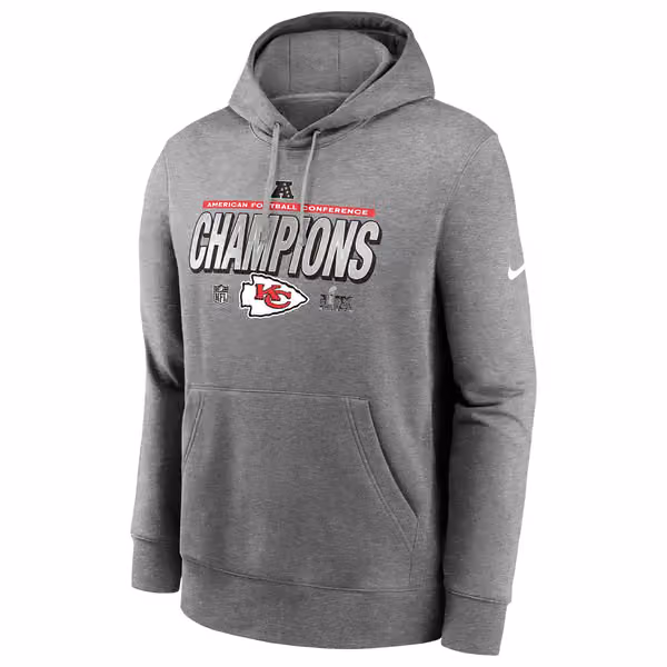 Kansas City Chiefs 2024-25 AFC Champions Locker Room Nike NFL Hoodie view 1