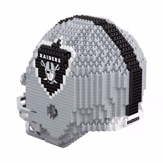 Las Vegas Raiders BRXLZ NFL 3D Helmet Construction Toy view 3
