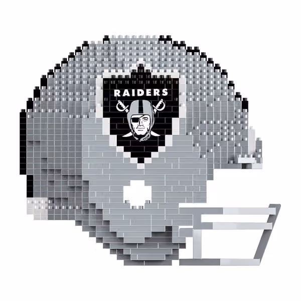Las Vegas Raiders BRXLZ NFL 3D Helmet Construction Toy view 4