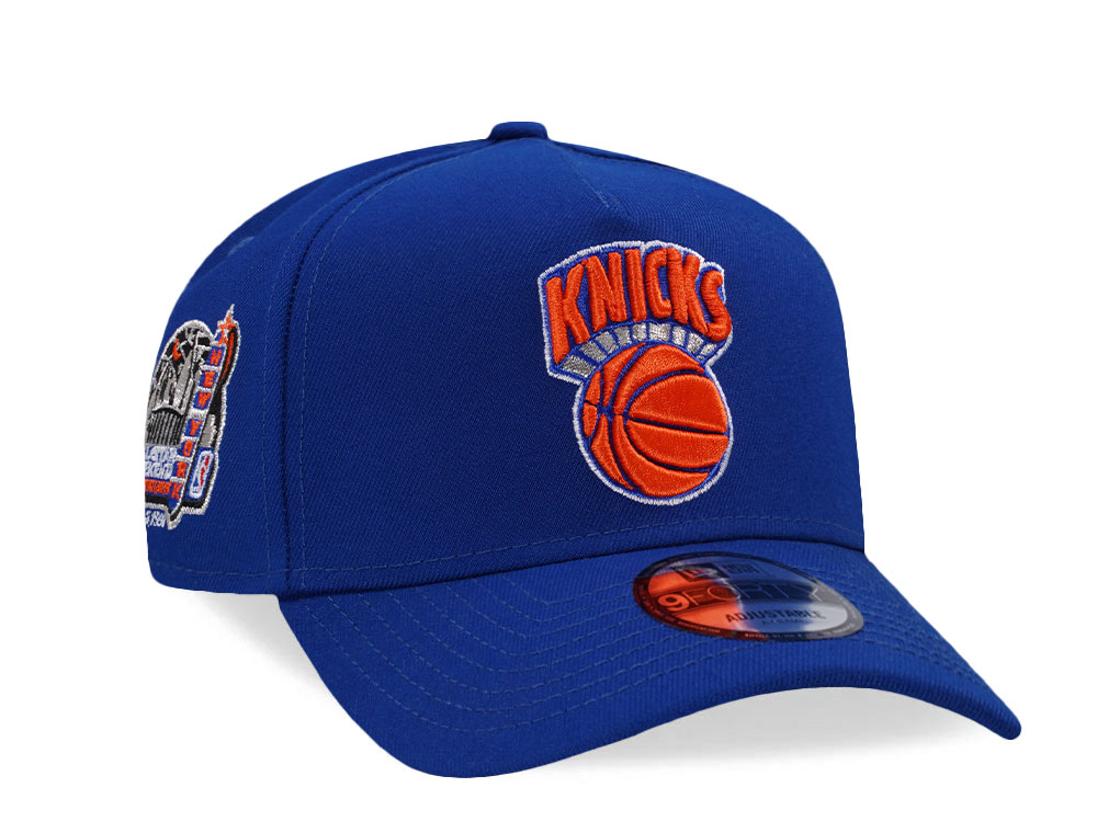 New Era New York Knicks All Star Game 1998 Blue Prime Edition 9Forty A Frame Snapback Hat front