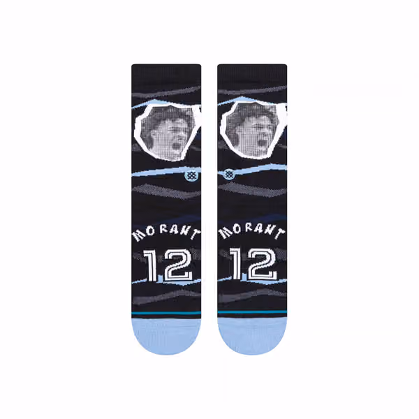 Ja Morant Memphis Grizzlies Faxed Stance Crew Socks view 2