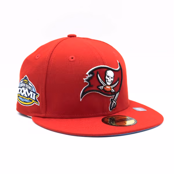Tampa Bay Buccaneers Super Bowl XXXVII New Era 59FIFTY Fitted NFL Cap Red product photo