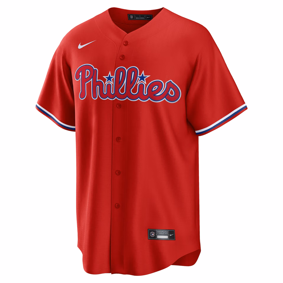 Philadelphia Phillies Nike MLB Alternate Jersey Red view 1