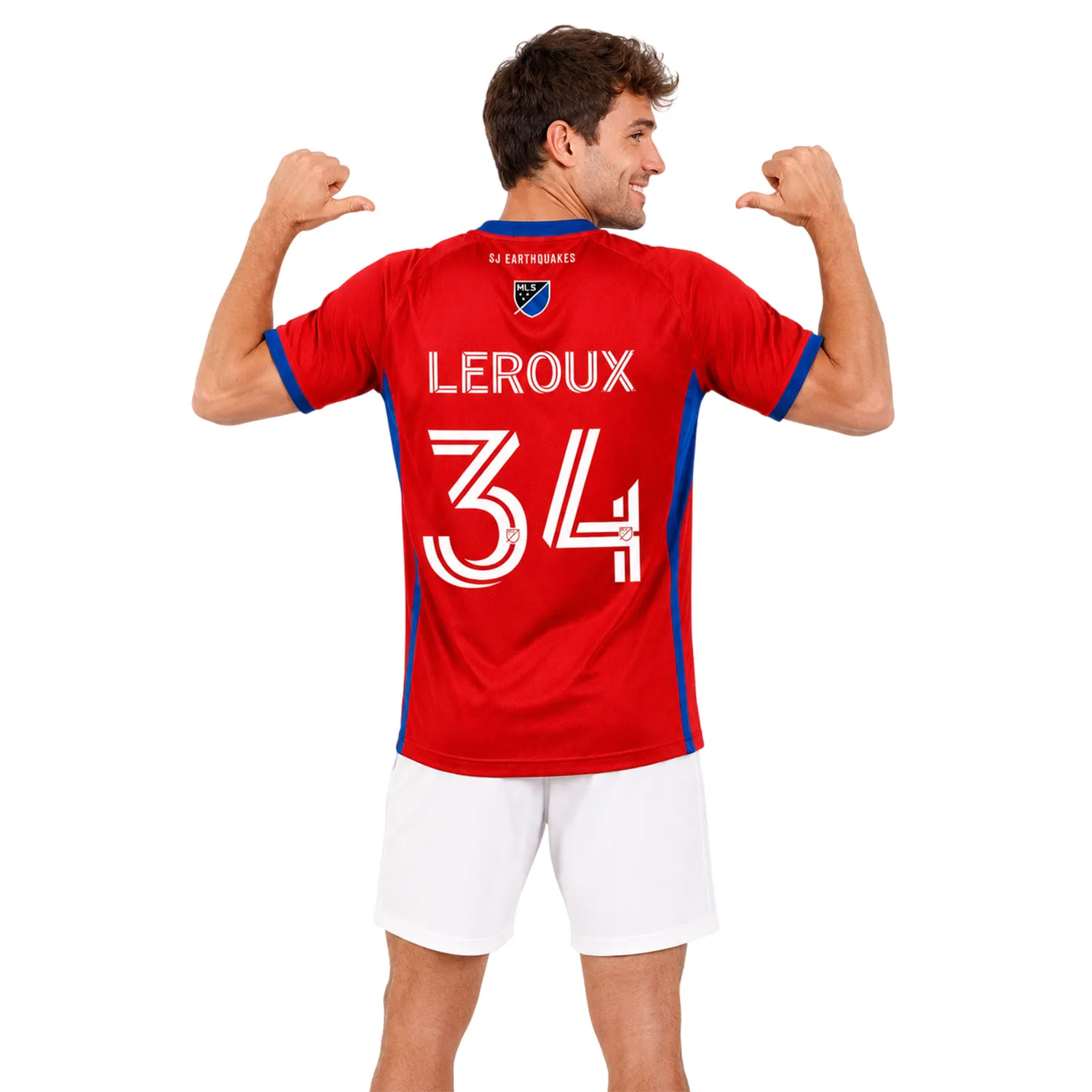Beau Leroux San Jose Earthquakes Jerseyy Vibrant Red Chevron
