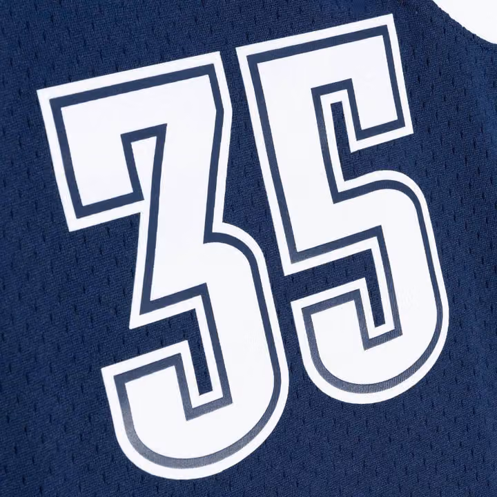 Kevin Durant #35 Oklahoma City Thunder 2015-16 Mitchell & Ness Swingman NBA Jersey Navy view 4