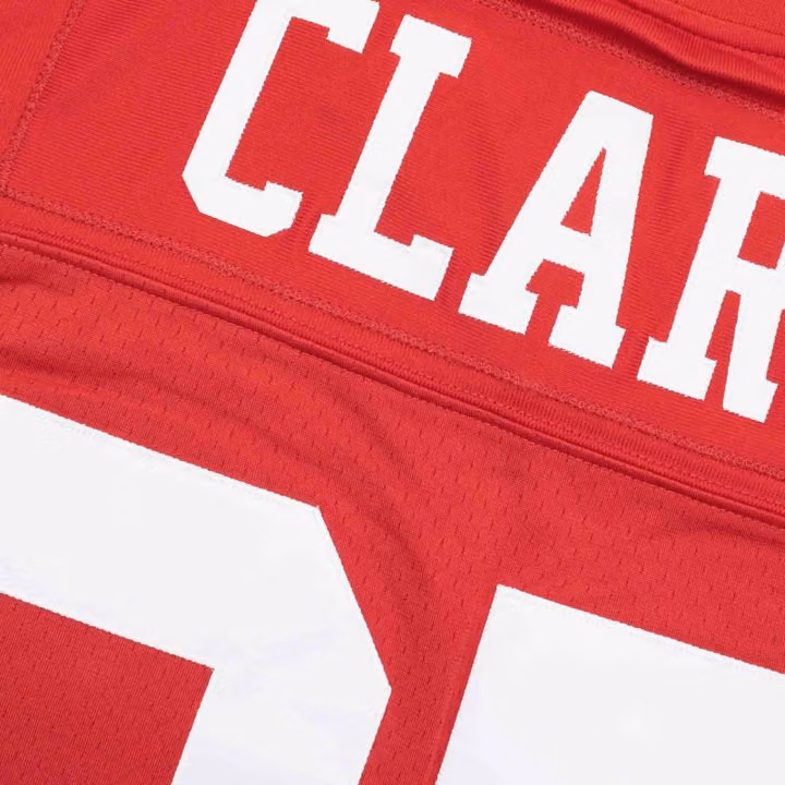 Dwight Clark #87 San Francisco 49ers Mitchell & Ness Throwback NFL Jersey Red view 5