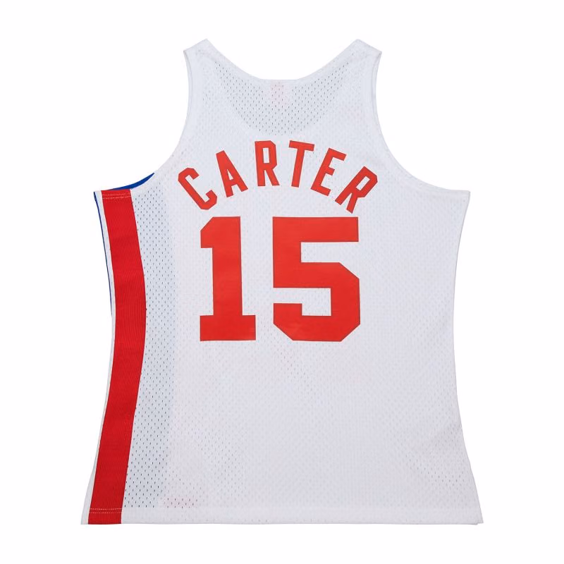 Vince Carter #15 New Jersey Nets 2005-06 Swingman NBA Jersey White view 2