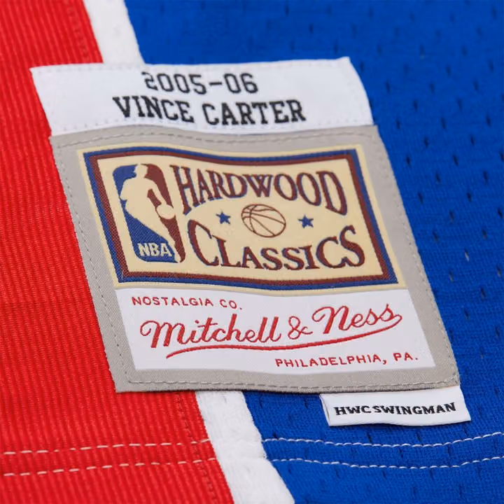 Vince Carter #15 New Jersey Nets 2005-06 Swingman NBA Jersey White view 3
