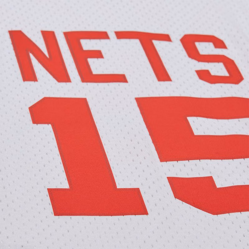 Vince Carter #15 New Jersey Nets 2005-06 Swingman NBA Jersey White view 5
