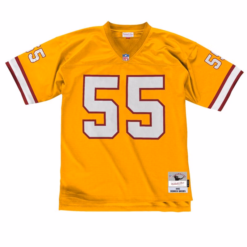 Derrick Brooks #55 Tampa Bay Buccaneers Legacy Throwback NFL Jersey Orange view 1