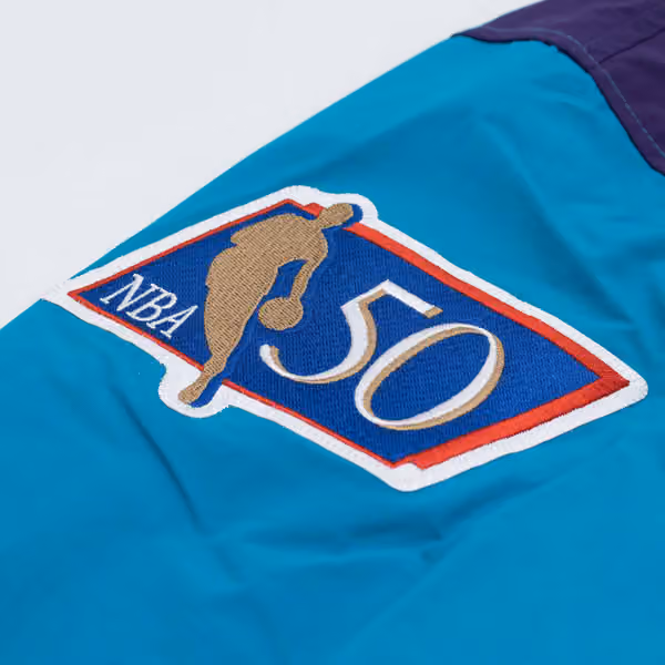 Charlotte Hornets 1996-97 Authentic Warm Up NBA Jacket Teal view 4