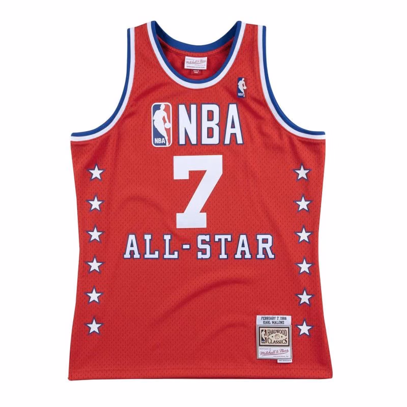 Karl Malone #7 1988 NBA All-Star Game West Swingman Trikot view 1