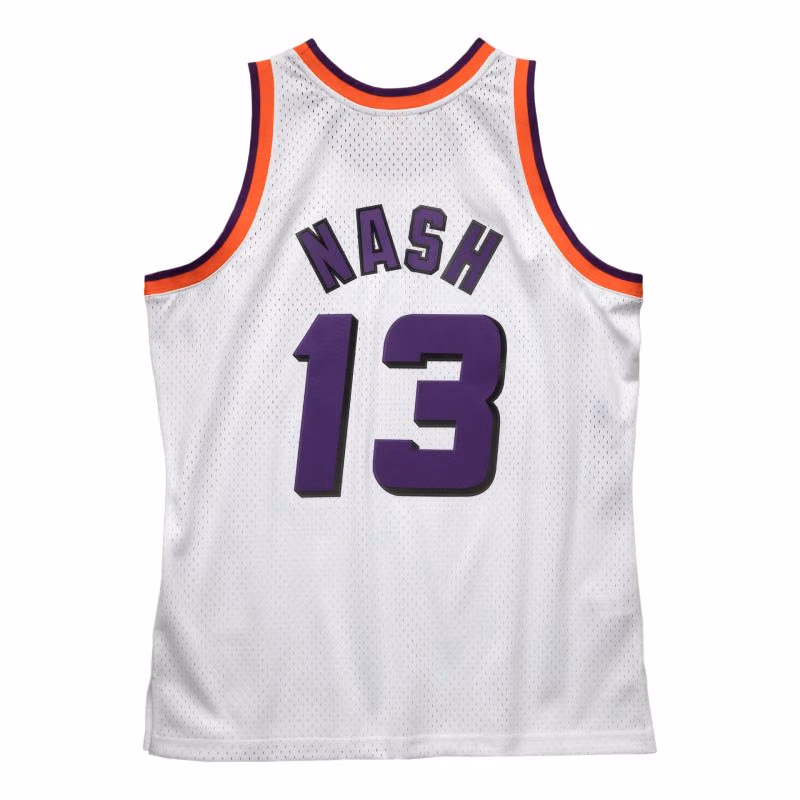 Steve Nash #13 Phoenix Suns 1996-97 Swingman NBA Jersey White view 2